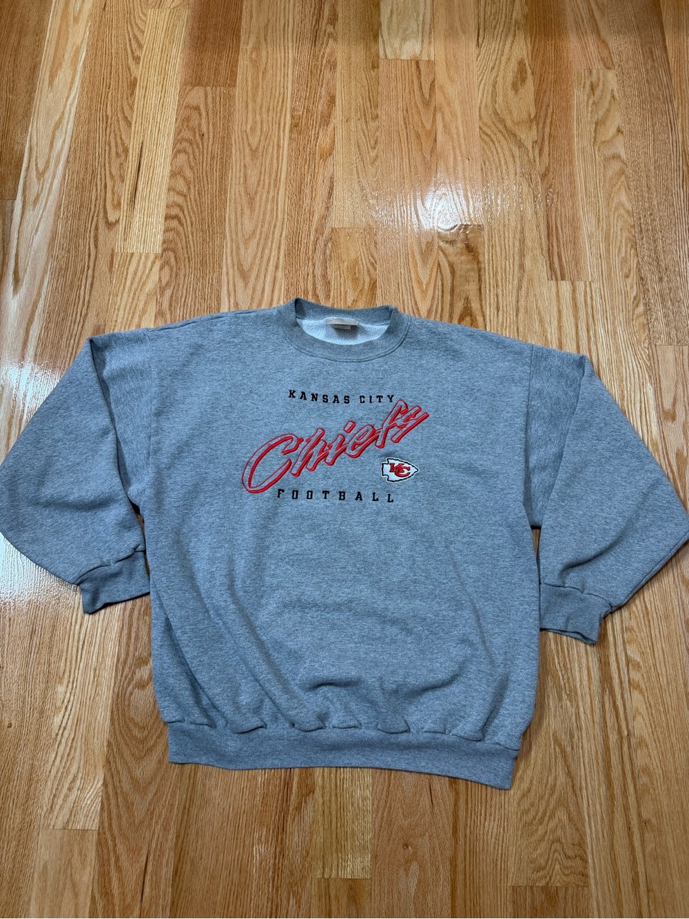 Vintage Kansas City Chiefs Logo Athletic Sweatshirt Mens XL 90s